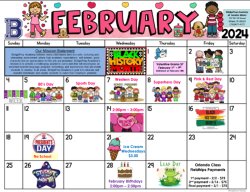 February 2024 Activity Calendar